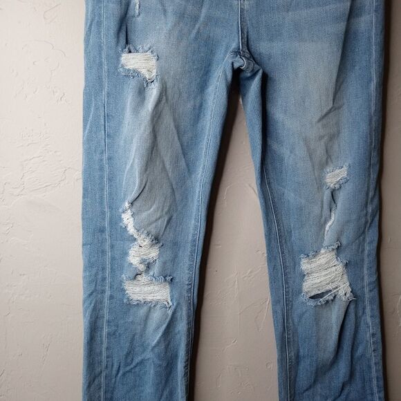 Vervet Cuffed Straight Distressed Jeans - Picture 3 of 5
